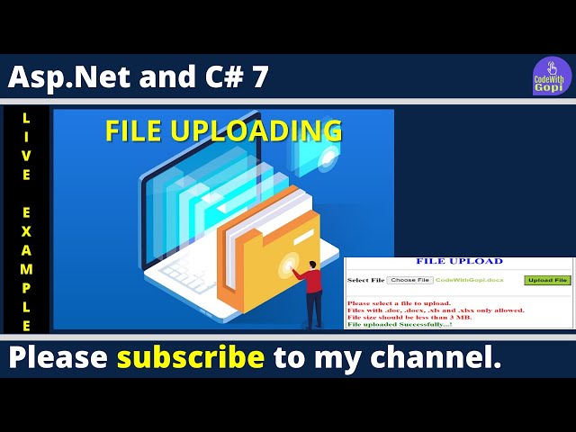 📁 File Uploading and Saving in ASP.NET Using C# | Full Step-by-Step Tutorial