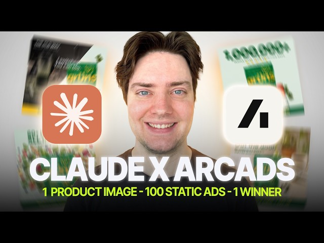 Claude + Arcads = 100 Static Ads While You Sleep