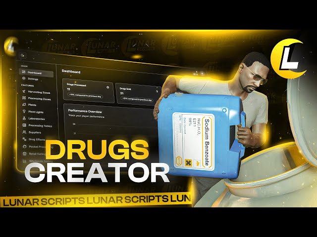 [QB/ESX] FIVEM DRUGS CREATOR SCRIPT | DETAILED WALKTHROUGH | PAID