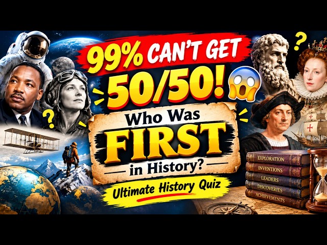 99% Can’t Get 50/50! 😱 Who Was FIRST in History?