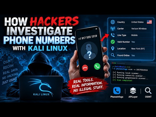 How Hackers Investigate Phone Numbers with Kali Linux