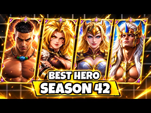 Top 10 Best Hero For SEASON 42 ‼️ Auto Victory 💀