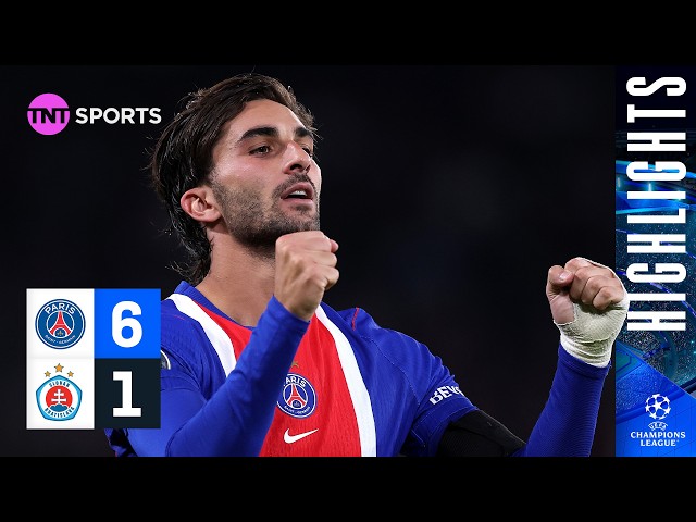 Champions Run RIOT! 💥 | PSG 6-1 Slovan Bratislava | UEFA Champions League Highlights