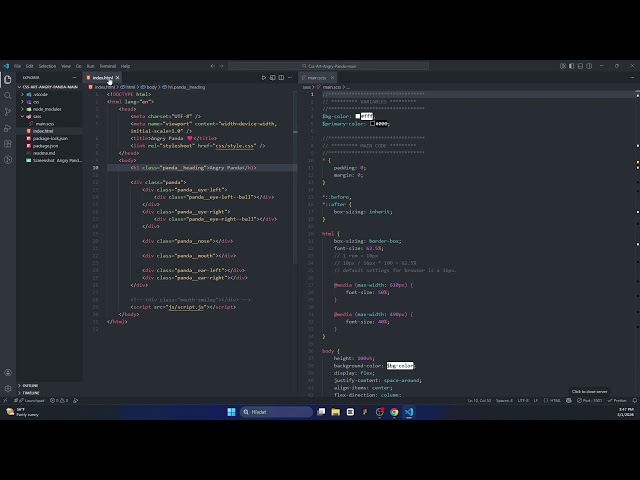 - Project 07 - Panda Face CSS ART | Code