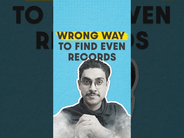 Find Even Records Like a Pro (Tricky MOD Function!) | Manish Sharma SQL #sqlforbeginners