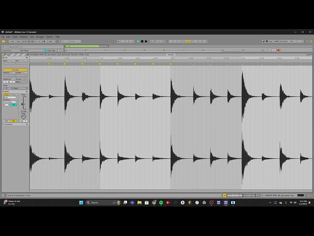 Making music in Ableton Live freestyle 01/02/25