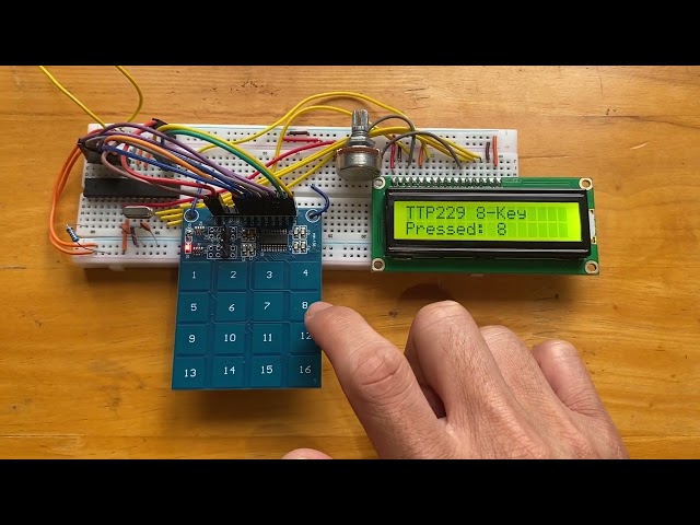 8-Wire 8-Key Mode: TTP229 + ATMega328p + AVR C Language