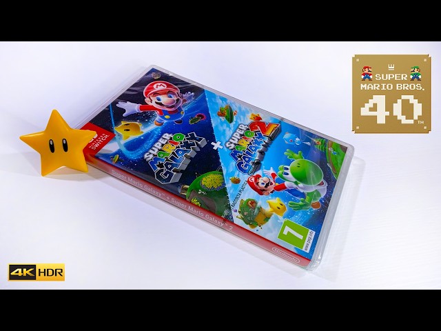 Super Mario Galaxy + Super Mario Galaxy 2 Unboxing + Gameplay