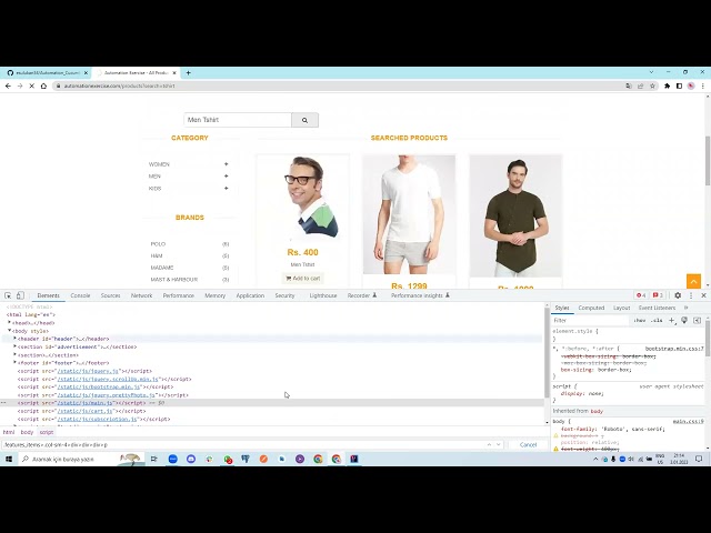 Automation Exercise Test 20