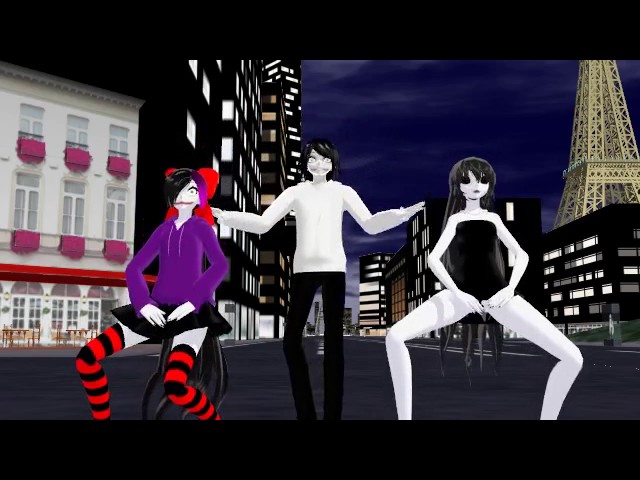 [MMD x Creepypastas] ‘Daddy’ Jane, Jeff & Nina The Killer.