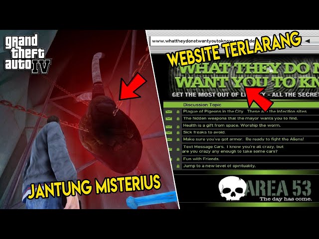 APA YG TERJADI JIKA NIKO MEMBUKA WEBSITE INI ? | 10 MISTERI & RAHASIA GTA 4 - PART 1