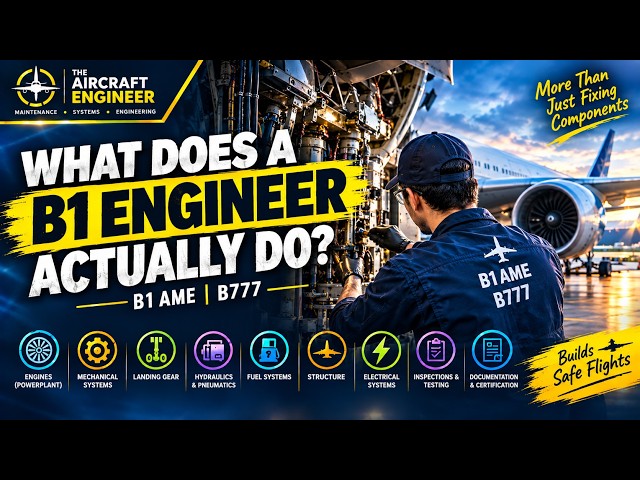 What Does a B1 Aircraft Maintenance Engineer Actually Do? | B1 Engineer Explained