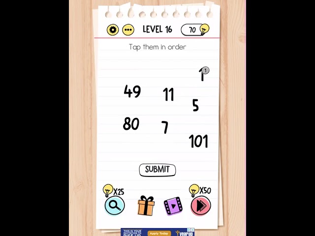 Brain Test Level 16