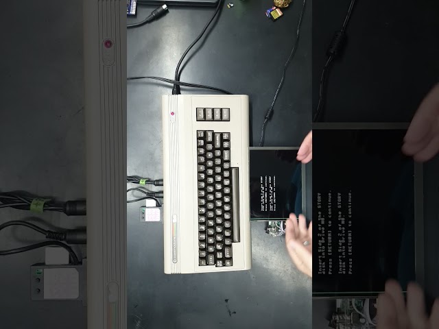 Commodore 64+SD2IEC multi-disk images #shorts