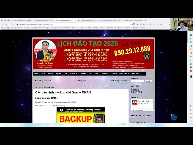 Buổi 09 - 14.Backup - Tài liệu | Trần Văn Bình - Bậc thầy Database