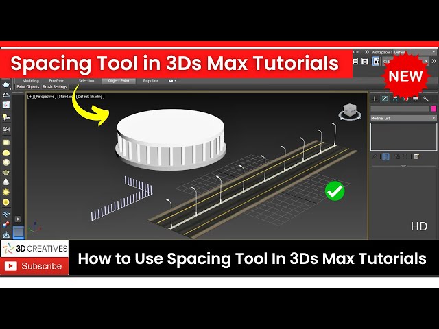Spacing Tool in 3Ds Max Tutorial
