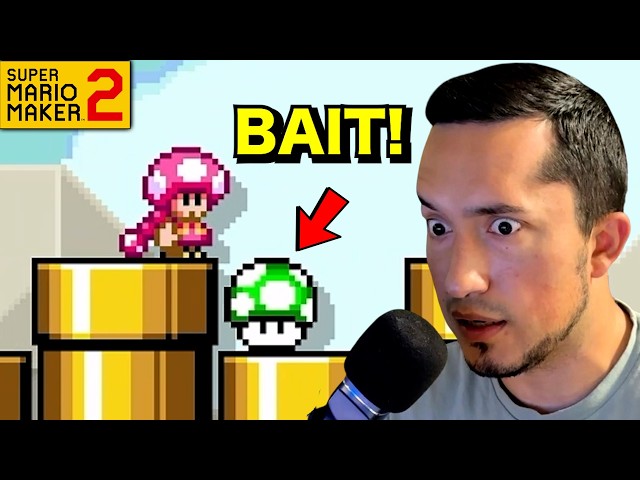This 1-Up is a TRAP!! | Expert NO CHECKPOINT Challenge!! (Super Mario Maker 2)