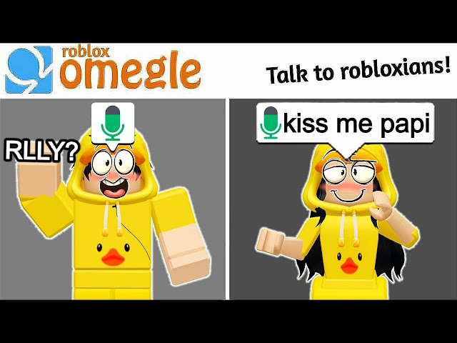 Matching E-GIRLS In Roblox OMEGLE VOICE CHAT 2!