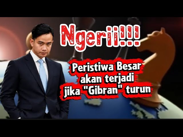 Terrifying!! A major event will happen if Gibran steps down