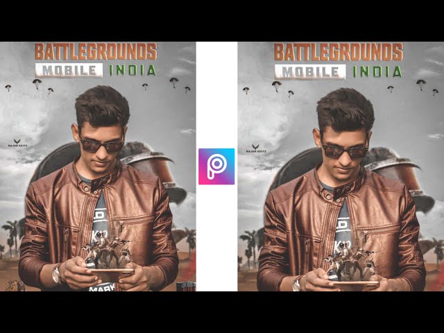 PicsArt New Creative Battleground Mobile India Photo Editing | Bgmi  Photo Editing #Rajaneditz #bgmi