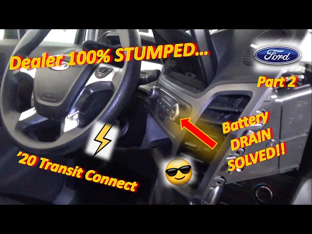 (Pt 2) Ford Dealer 100% STUMPED!! ('20 Transit Connect EATS BATTERIES: Solved!)