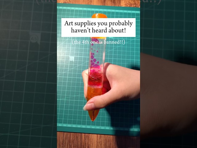 Have you seen these art supplies before?🤯