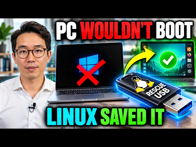 I Recovered a Dead Windows Laptop Using Only a Linux USB