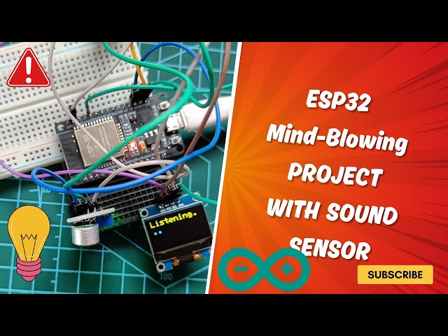ESP32 Sound Detection Warning System | Noise Alert Project for Beginners