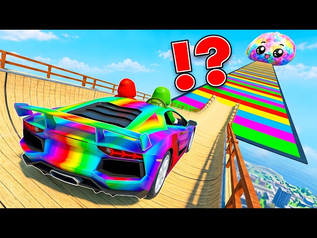 JJ and Mikey Ride MEGA RAMP for SLIME ?! (Maizen Roblox)