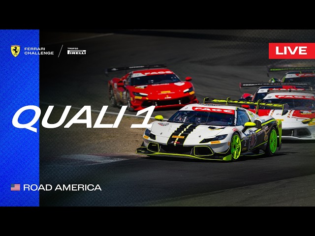LIVE Ferrari Challenge North America - Road America, Qualifying 1