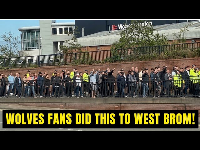 Insane Wolves Fans DID THIS to West Brom Fans as They Leave Molinuex