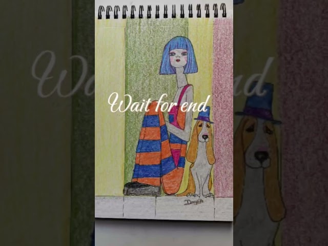Girl Drawing🌷| Easy Step by Step Pencil Colour Sketch Tutorial#art#drawing#anime#shorts#son#sketch
