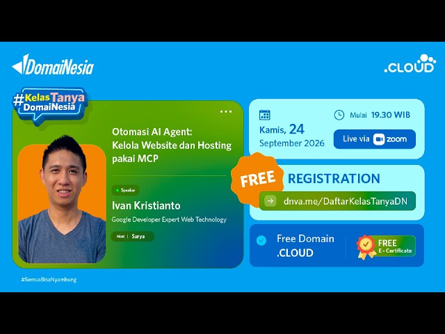 #KelasTanya: "Otomasi AI Agent: Kelola Website dan Hosting pakai MCP"