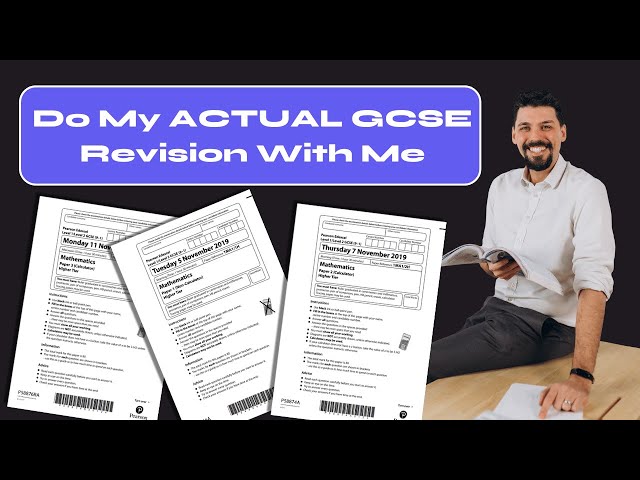 Do My ACTUAL GCSE Revision With ME
