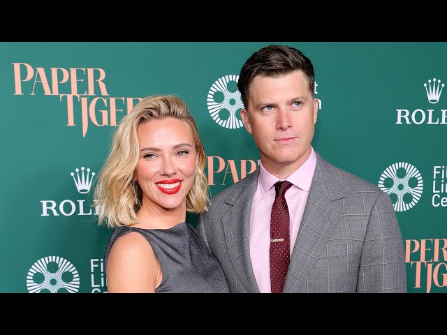 Scarlett Johansson, Colin Jost Step Out for First Red Carpet Appearance in More Than a Year