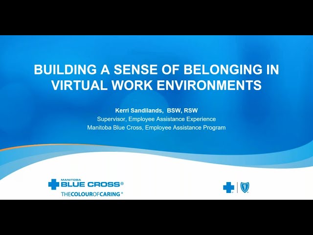 Staff Wellness & Health Booster Session - March - Building a Sense of Belonging Among Virtual Teams