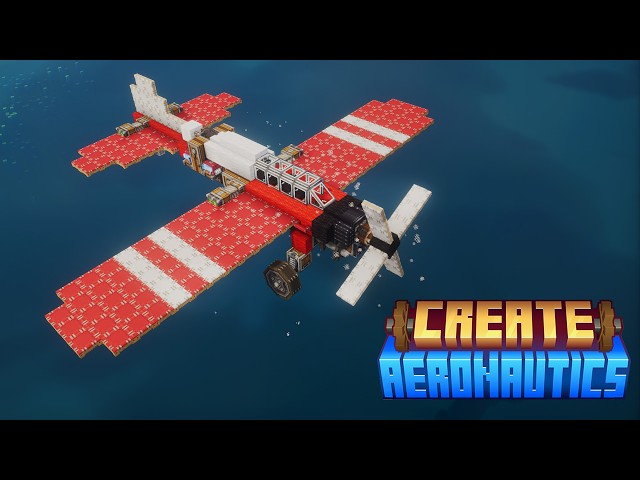 Building a CLASSIC PLANE with Create Aeronautics 🛩️ | Minecraft Tutorial