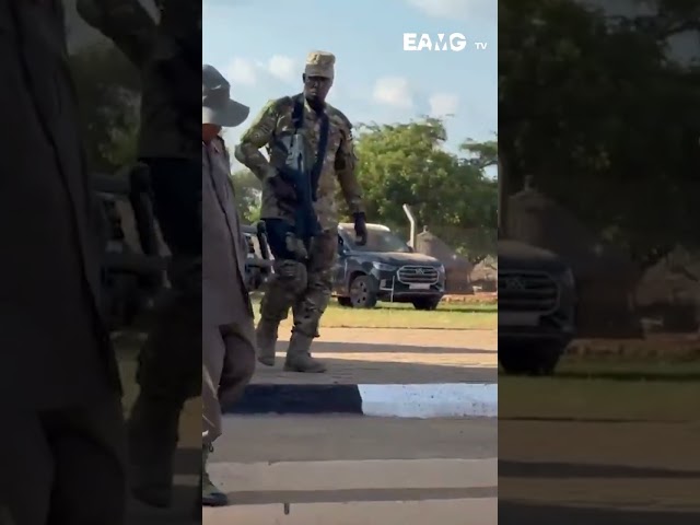 Gen. Muhoozi Salutes His Father President Museveni 🇺🇬 | Powerful Moment #Shorts