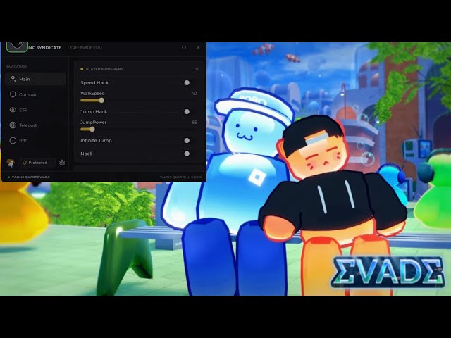 Script Evade ( No Key ):Speed Hack,Infinite Jump,Esp,Dodge Nextbots,Freeze Nextbots,...