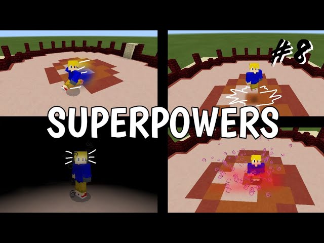 Minecraft : Your own SUPERPOWERS | MCPE Tutorial #8