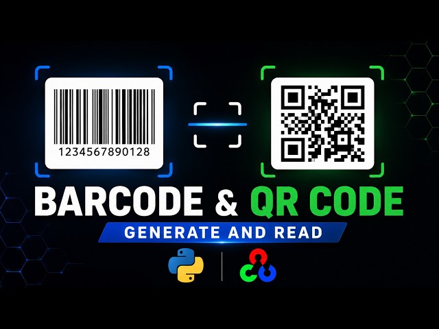Barcode & QR Code Generator + Scanner using Python | OpenCV & Pyzbar Tutorial