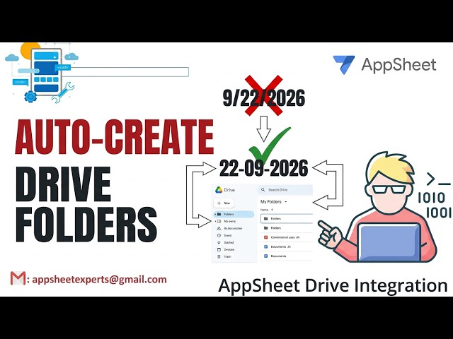 How to Auto-Create Google Drive Folders with AppSheet -File Folder Path Explained #appsheet #google