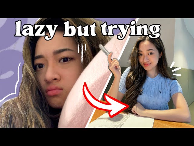 STUDY ROUTINE for when you feel UNPRODUCTIVE and LAZY 😴🥱 + free templates