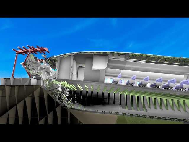 Plane Crash in Korea Simulation in Real-Time – Raw Shots
