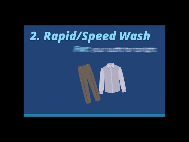 Washer Cycles Explained -- Permanent Press, Delicate and Speed Wash #washer #laundry