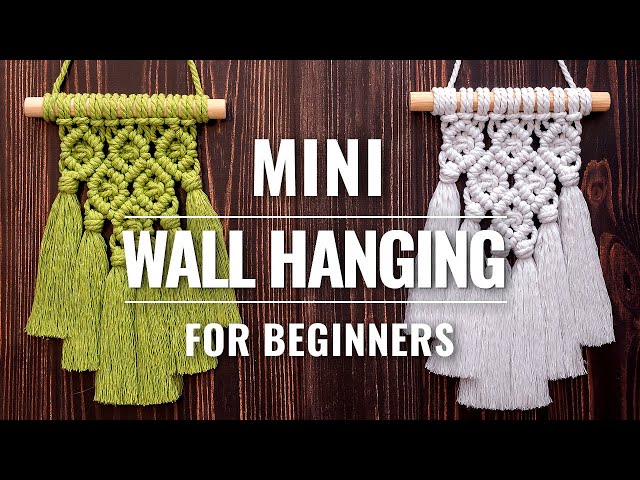 Macrame Mini Wall Hanging  | Macrame wall hanging Tutorial | Macrame Wall Hanging for Beginners