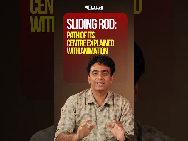 Sliding Rod: Path of Its Centre Explained with Animation | Future JEE