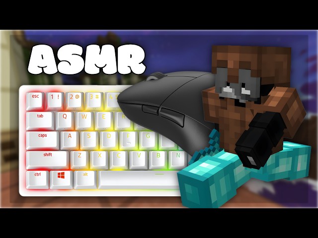Keyboard + Mouse Sounds ASMR (Handcam) | Hypixel Bedwars