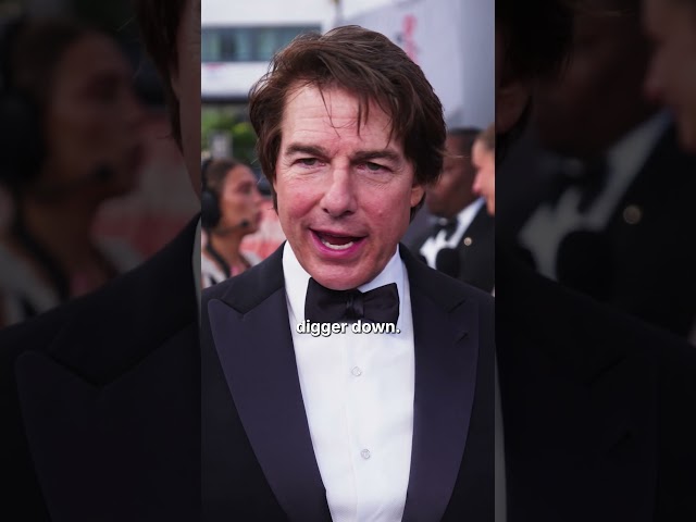 Tom Cruise Is OBSESSED With His New Movie DIGGER 🔥 #shorts #tomcruise #digger #redcarpet