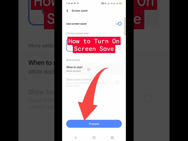 How to Turn On Screen Saver on Android 🔥 | How to turn off screen saver #shorts #androidtricks